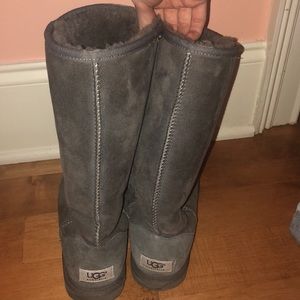 Authentic Tall Grey Uggs Size 7